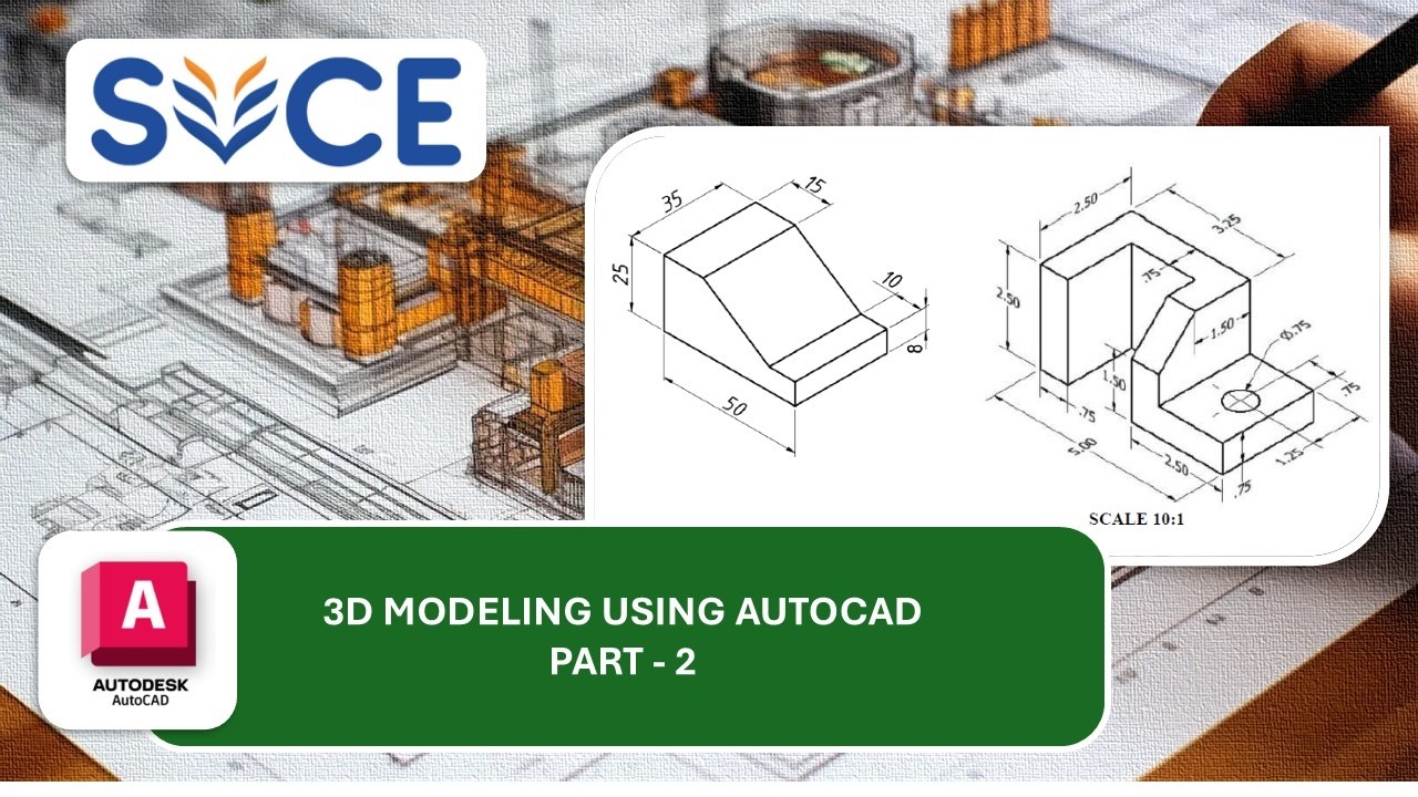 Advanced 3D modeling in AutoCAD - YouTube