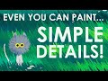 Painting SIMPLE Flower Fields With Simple Techniques