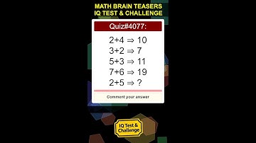 Math Brain Teasers: IQ Test & Challenge #mathquiz #mathpuzzle