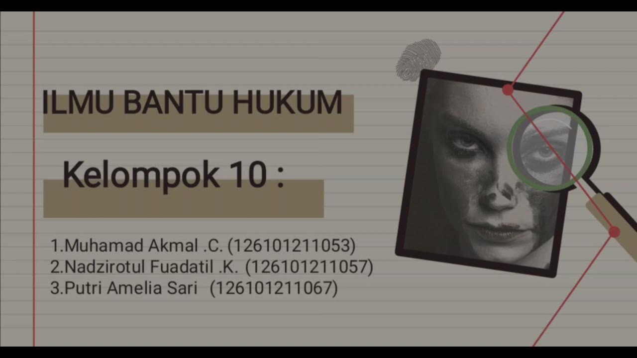 ILMU BANTU HUKUM - YouTube