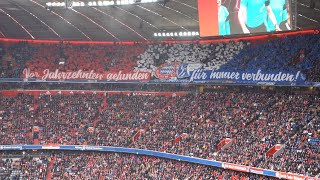 [3-0] FC Bayern München - VfL Bochum, 11.02.2023, 50 Jahre Fanfreundschaft, Choreo, Wechselgesang