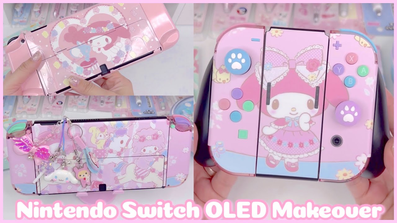 Customizing My Nintendo Switch OLED - Cute Makeover - YouTube