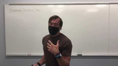 Mathematical Methods in Physics Lecture 12: Nondegenerate Perturbation Theory