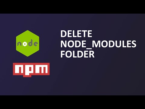 Cara Menghapus Folder Node Modules/(How to delete node_modules folder)