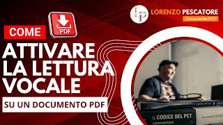 Come attivare la lettura vocale su un documento PDF screenshot 3
