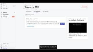 Build custom integrations by creating custom apps on your Return Prime dashboard