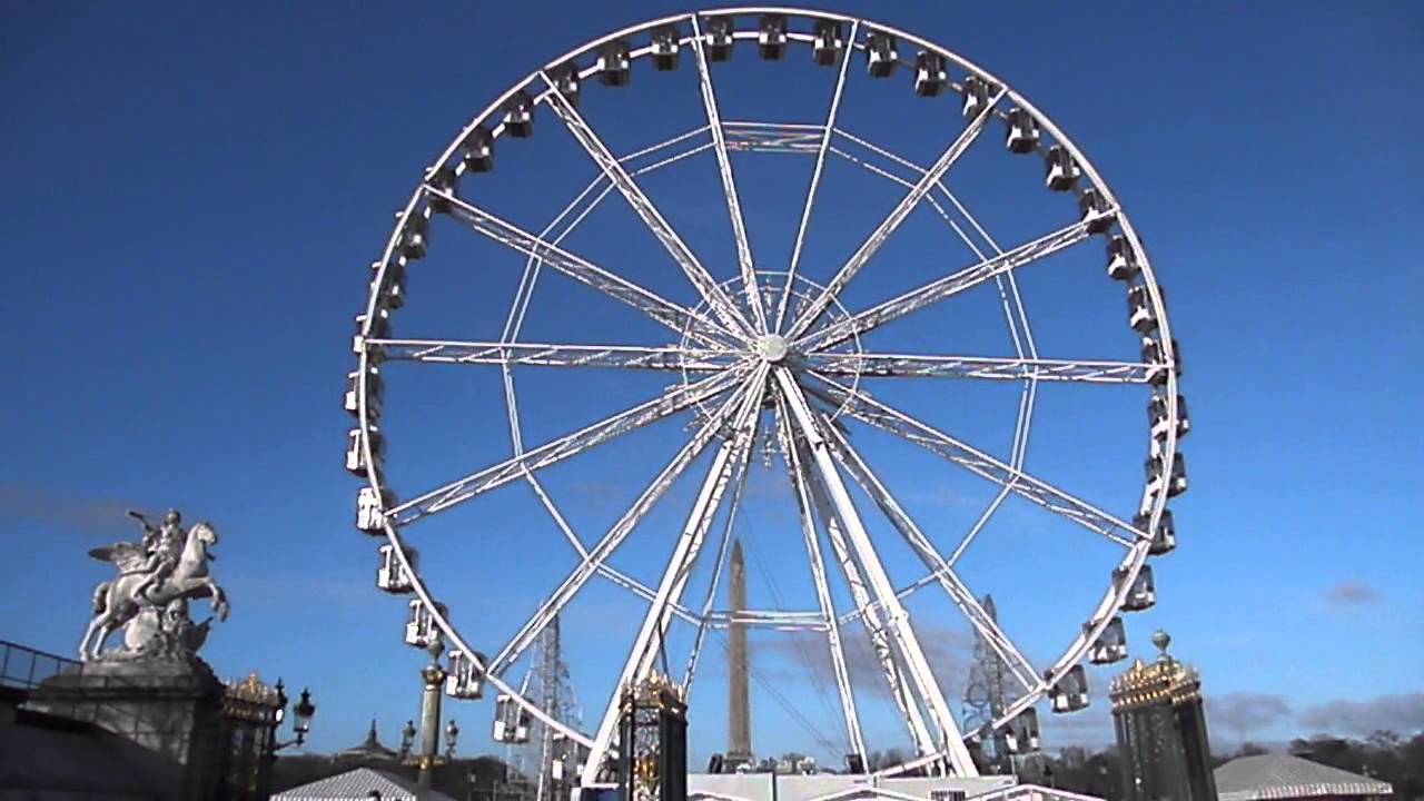 パリ コンコルド広場の観覧車 Youtube