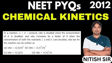 In a reaction, A+B → product, rate is doubled when the concentration of B is doubled