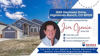 #JustListed - 1655 Hermosa Drive, Highlands Ranch, CO by Jim Garcia of RE/MAX Professional #JustListed - 1655 Hermosa Drive, Highlands Ranch, CO by Jim Garcia of RE/MAX Professional