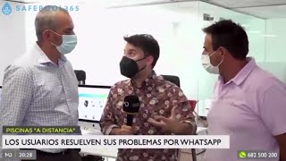Reportaje APP revolucionaria para el mantenimiento de piscinas en Madrid Directo (Telemadrid) screenshot 5