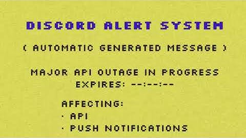 Just another API outage on Discord...