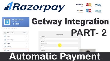Razorpay Payment Gateway Integration Part - 2 for Automatic Payment in Website & Android app