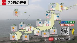 7月22日の天気