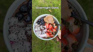 Overnight oats ดีต่อระบบขับถ่าย🫰🏻😆#overnightoatsrecipe #overnightoats #oatmeal