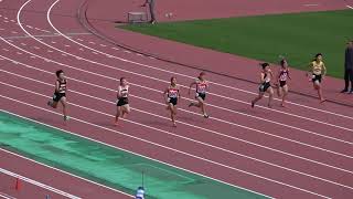 20191020115705第2回県記録会中女100ｍ8組  中道 綺華
