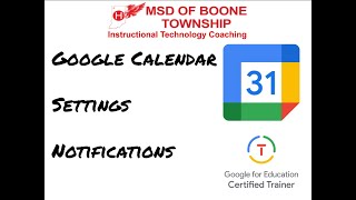 Google Calendar Notification Guide