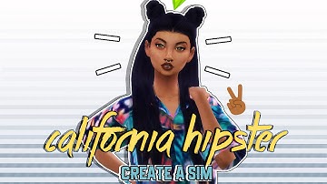 Sims 4: Create A Sim || California Hipster