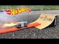 HOT WHEELS ROCKET POWERED vs RAMP !! Amazing Jump