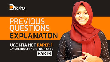 NTA NET Paper 1 Questions with Explanations |2 December 2019 Morning Shift | Part 1