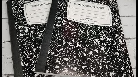 2021 DIY FEBRUARY MONTH COMPOSITION NOTEBOOK - with  Funky Rainbow Theme