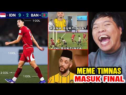 yang ga lolos final menjelaskan, yang menang 9-2 merayakan 😂 - REACT MEME TIMNAS