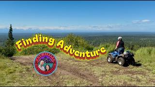 Trail riding quads in Alaska. Backcountry atv adventure in Caribou Hills Kenai Peninsula.