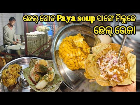 ଇନ ମଳଛ Veja Fry ଛଲ ଗଡ ପଟ ଚଖନ ll Testy Paya soup with Veja fry Balangir l