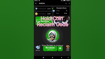 11 September Hold Coin Diamond 💎 Reclaim Code 😎😁 1000 Diamond 💎😀
