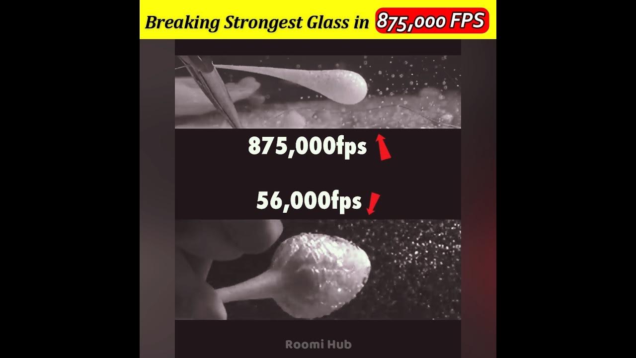 Breaking Prince Rupert's Drop in slow motion shorts YouTube