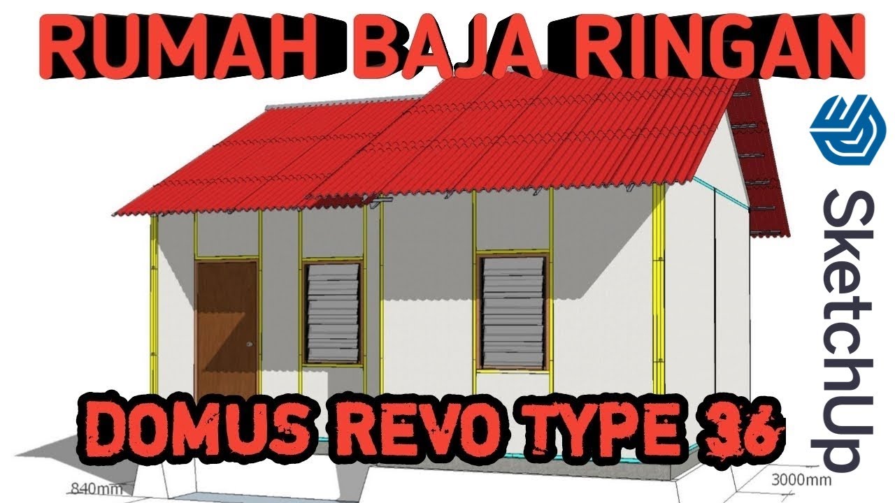 RUMAH BAJA RINGAN TYPE 36 DOMUS YouTube