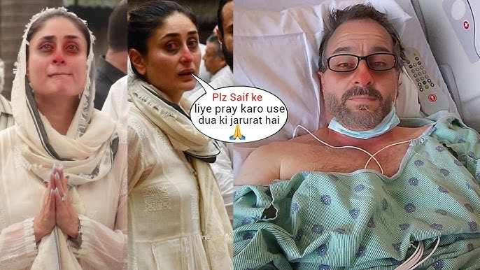 Kareena Kapoor brokedown after Saif Ali Khan admitted to Hospital in  Critical condition! - YouTube