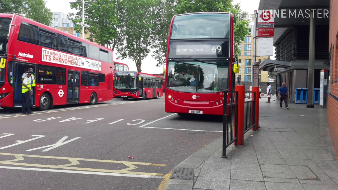 Full Route Visual. 69 Canning Town - Walthamstow Central. SN11BRF. DN33644.