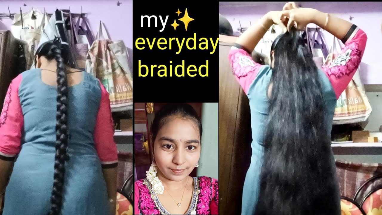 Simple and easy my everyday braid 😍 ||easy hairstyles #hairstyle - YouTube