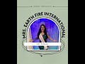 Mrs Earth Fire International 2025