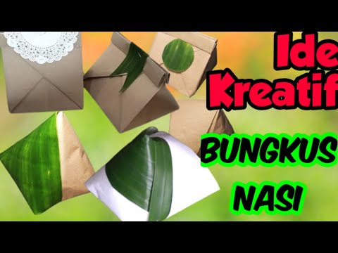 Cara Bungkus Nasi Yg Cantik