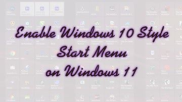 Get Windows10 Start menu back in Windows 11