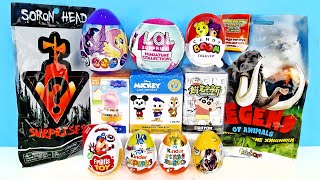 Сюрприз Mix! Lol Miniature, Сиреноголовый, Marvel, Jurassic World, Disney Unboxing Kinder Surprise