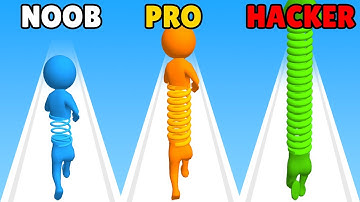 NOOB vs PRO vs HACKER in Toy Spring Man