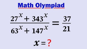 Math Olympiad | A Nice Exponential Problem | 90% Failed to solve!