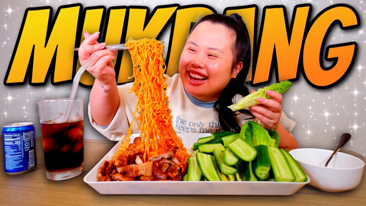 Spicy Korean Nuclear Fire Noodles + Indomie Noodles + Pork Belly Wraps 삼겹살 먹방 Eating Show!