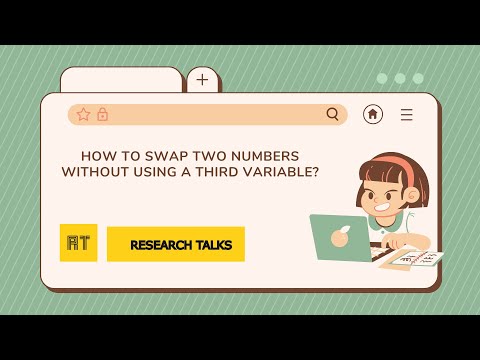How to swap two numbers without using a third variable? | interview question | explanation in Tamil