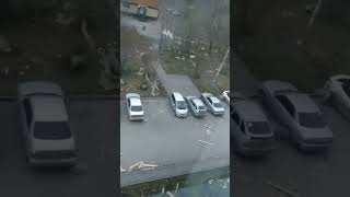 Ураган сносит дома в Красноярске
