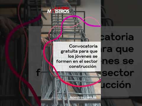 Convocatoria gratuita para que los jóvenes se formen en el sector construcción