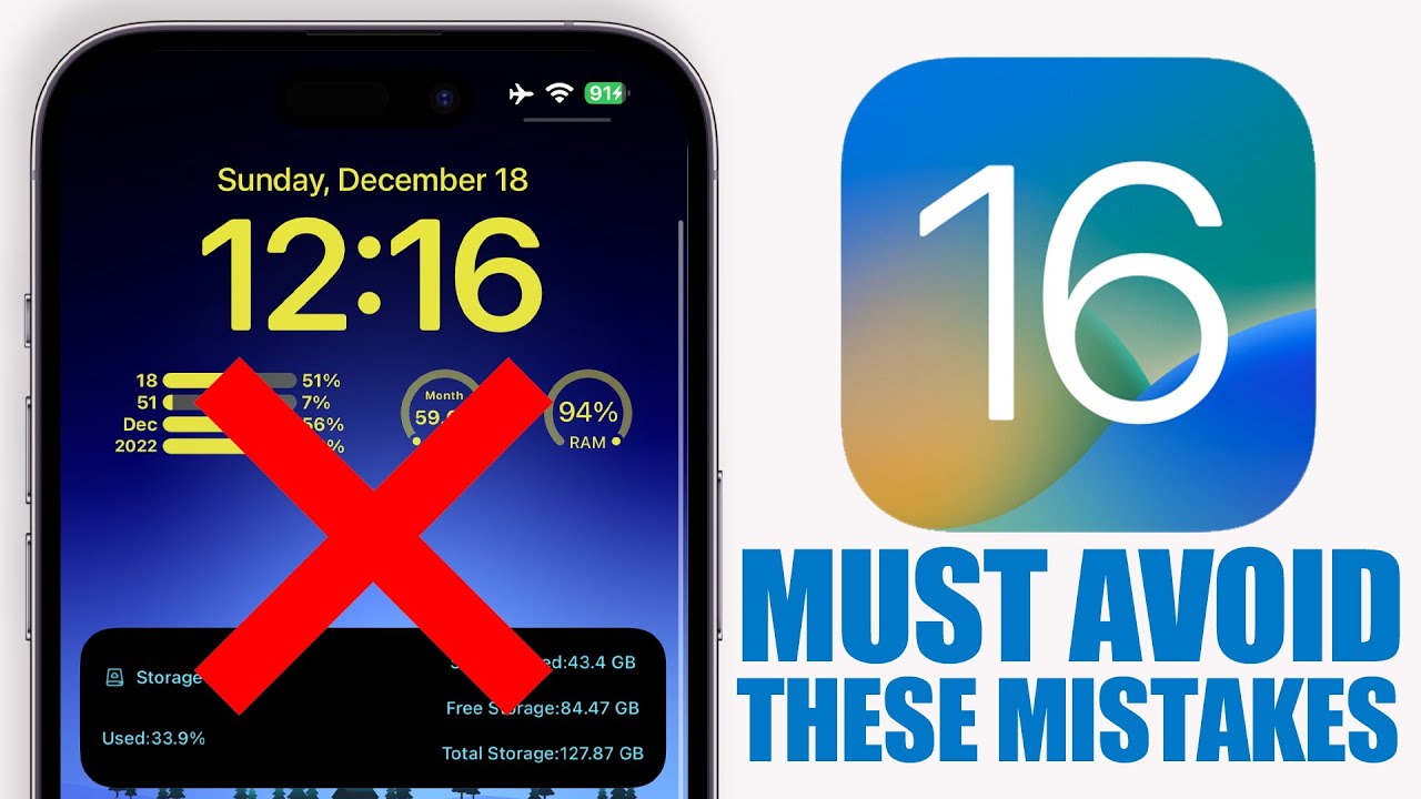 Worst iPhone Mistakes You MUST Avoid (iOS 16) - YouTube