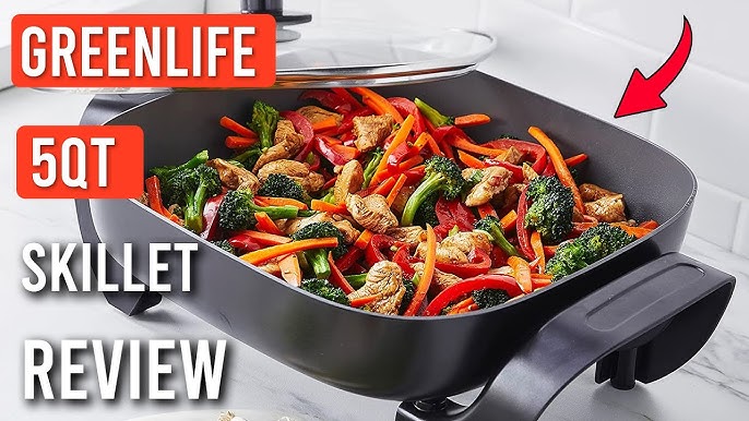 GreenLife Electric Skillet, Black