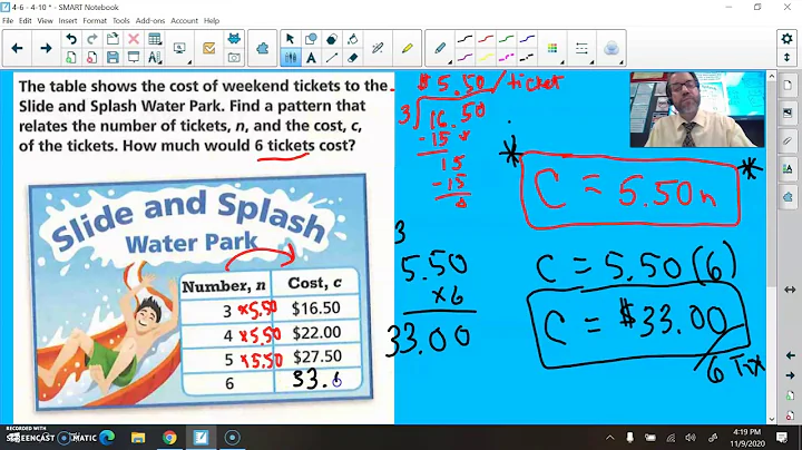 4-9 Use Patterns to Write & Solve Equations