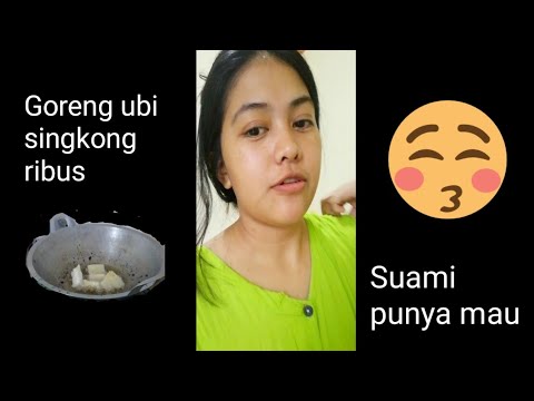 Goreng ubi rebus untuk suami.. Lagi ngidam ubi goreng rebus 