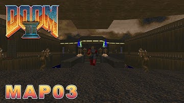 Doom 2 Longplay - MAP03: The Gantlet