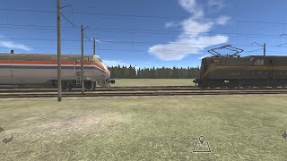 Train and rail yard Simulator - New locomotive GG1 vs 916 / Noua locomotivă GG1 versus 916