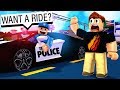 COP GAVE ME A RIDE in HIS LAMBO! Roblox Jailbreak